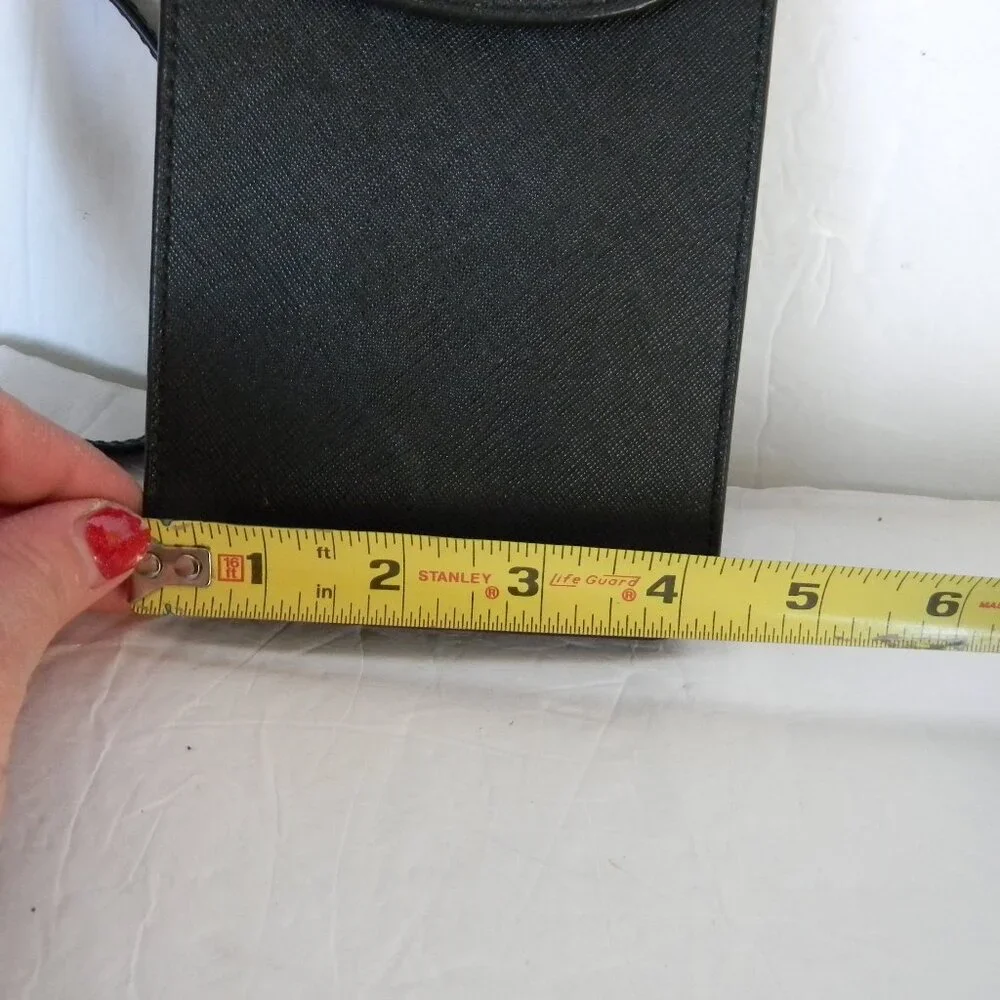 Kate Spade Cameron North South BLACK SAFFIANO LEATHER Phone Crossbody Bag - Picture 3 of 8